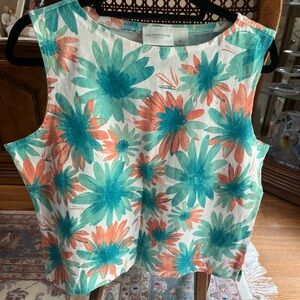 LIZ CLAIBORNE (LIZSPORT) TOP.  Multi colored